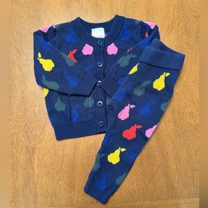 Hanna Andersson Kids Matching Set - Navy with Multicolor Patterns
